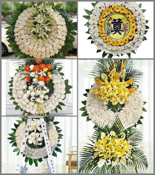 江苏宿迁泗洪县天岗湖乡花圈速递